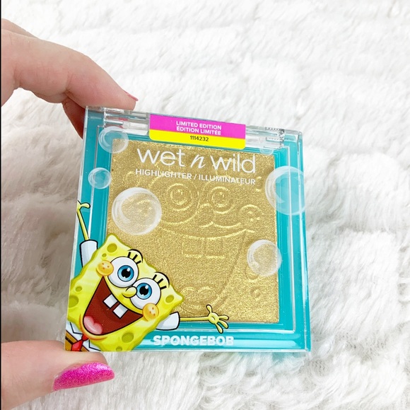 Wet N Wild SpongeBob SquarePants Limited Edition Gold Shimmer Highlighter Sealed - Picture 3 of 7